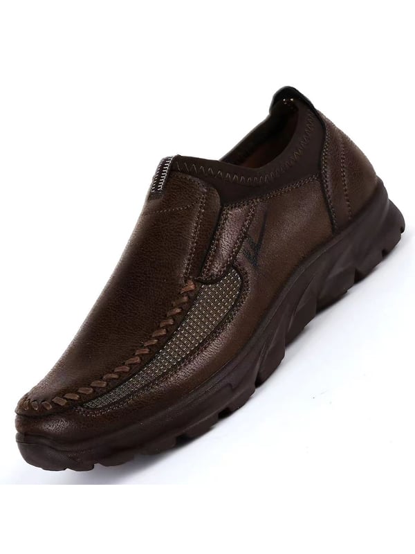 para hombre de moda Solid Leather zapatos