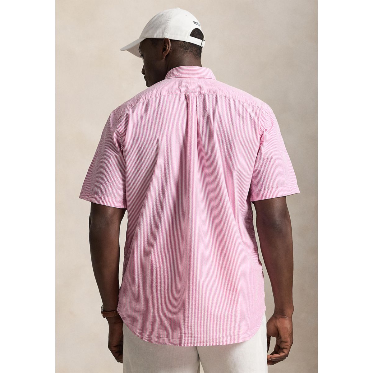 Big & Tall RL Prepster Striped Seersucker Shirt - 2