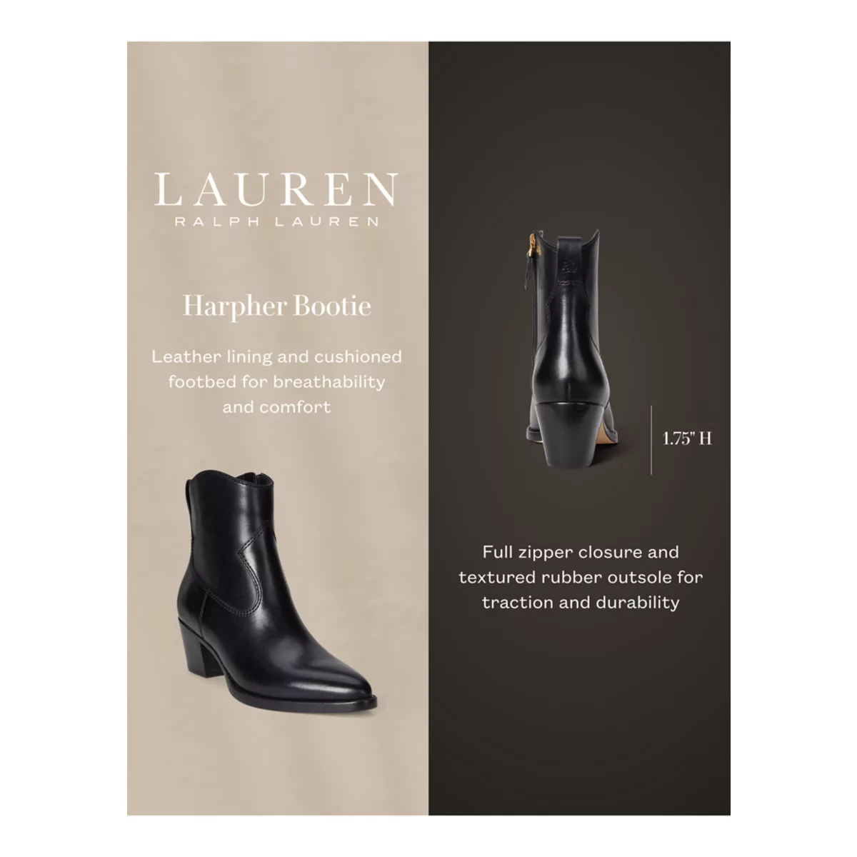 Harpher Burnished Leather Booties - 5