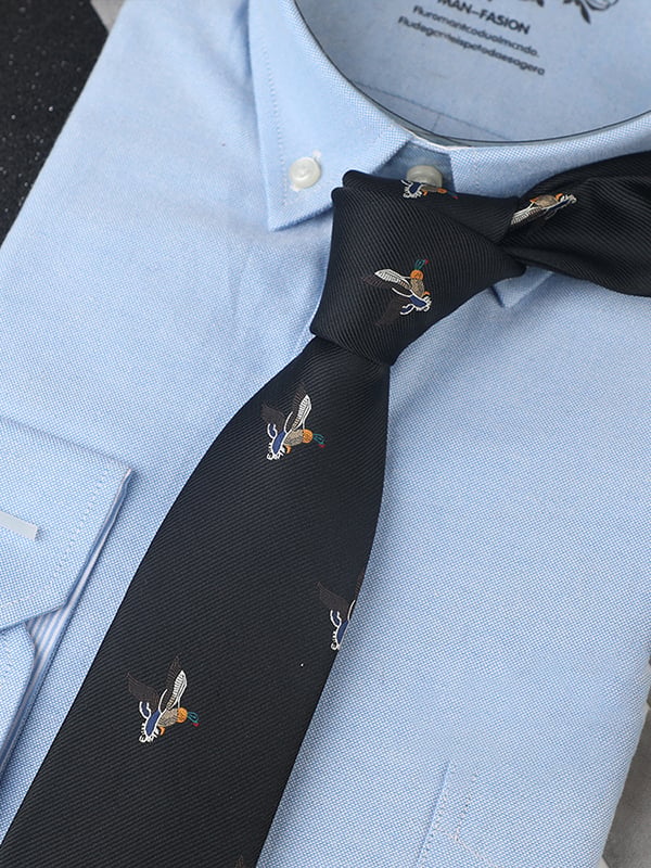 Camisa retro Gentleman Wedding Busines Tie para hombre