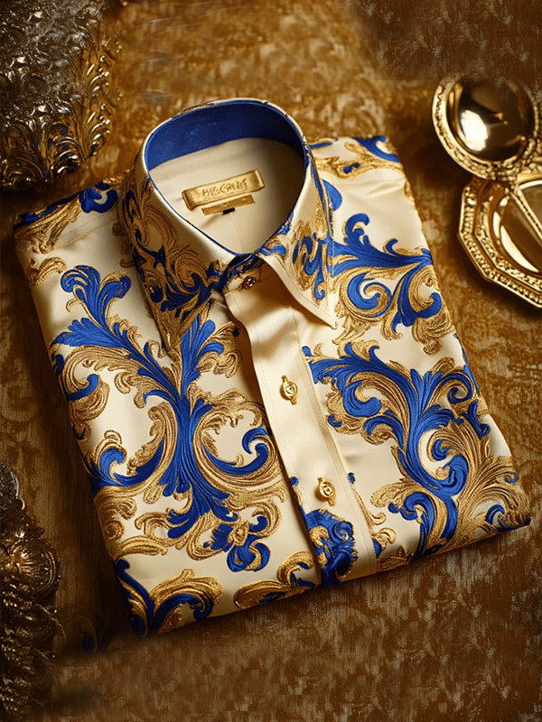 Camisa de lujo Gorgeous de manga larga para hombre