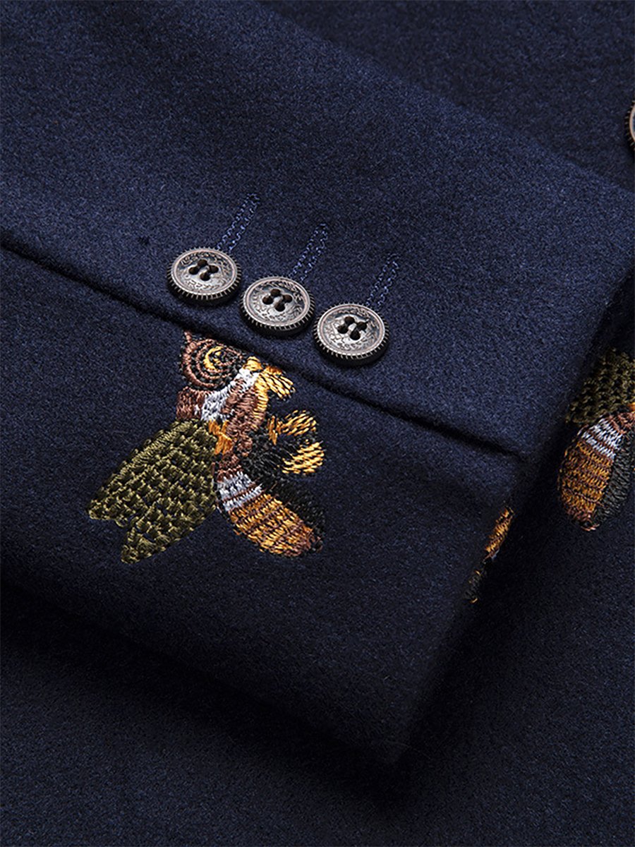 Chaqueta ejecutivo casual bordado Suit para hombre
