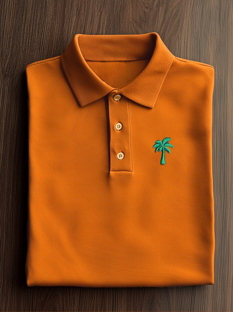 Camisa polo Couple ejecutivo casual Button de manga corta para hombre