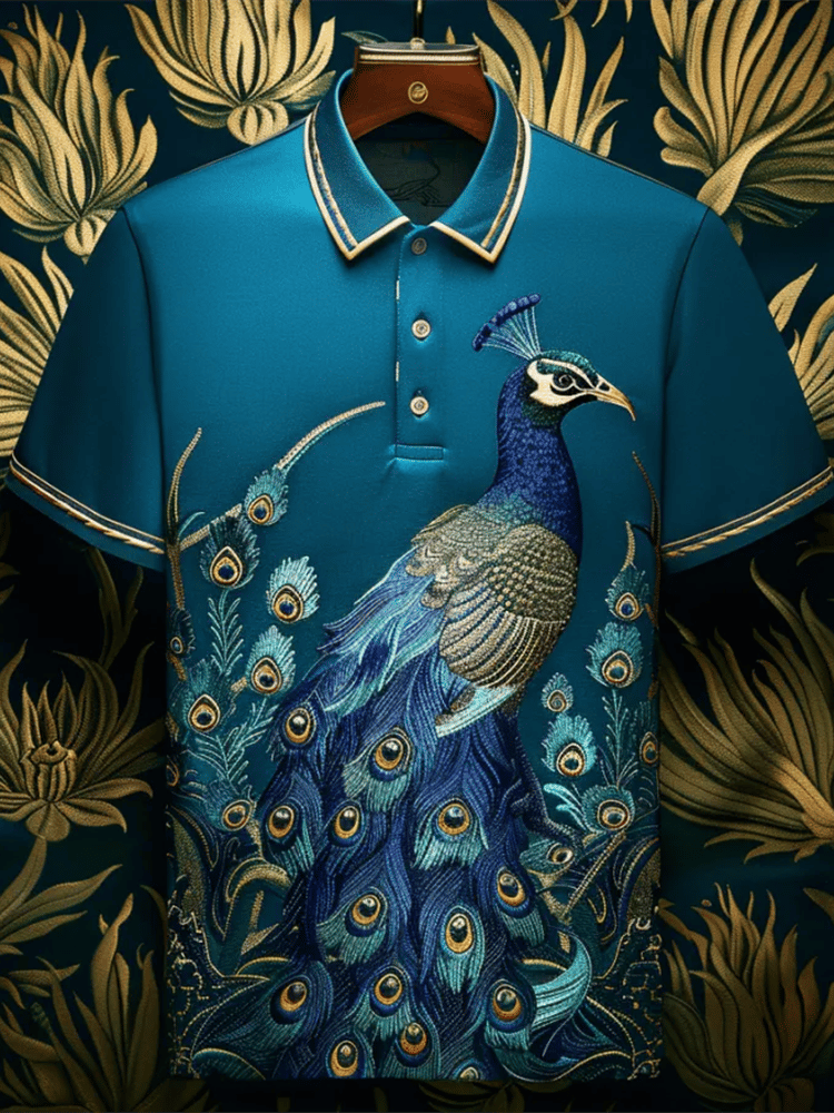 Camisa polo ejecutivo casual Button de manga corta para hombre