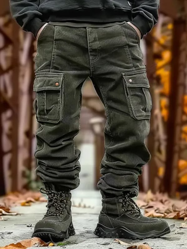 Vintage Multi-bolsillo para exterior Overalls para hombre