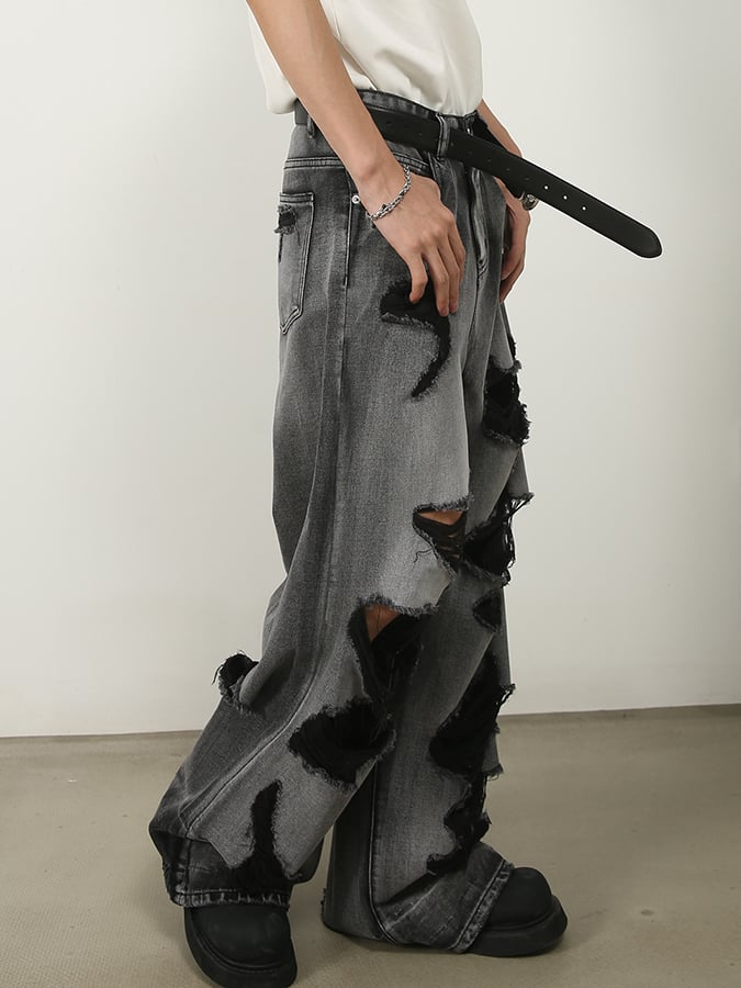 Elegantee casual Ripped Jeans para hombre