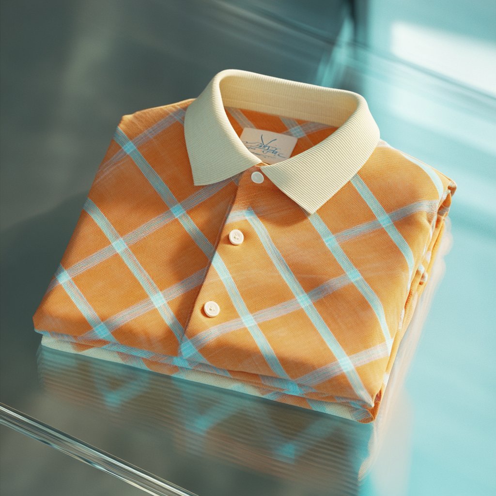 Camisa polo ejecutivo casual jacquard Button de manga corta para hombre