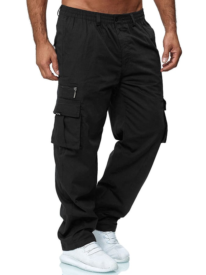 Pantalón para exterior Multi bolsillo holgado Straight Cargo casual
