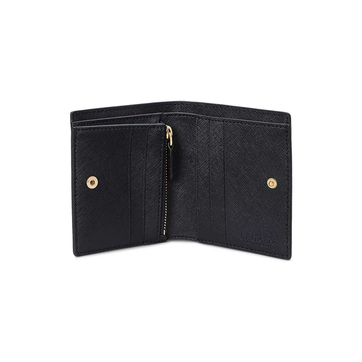 Crosshatch Leather Compact Wallet - 2