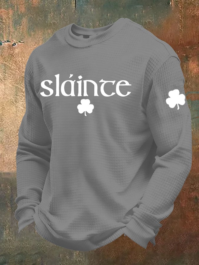 Camiseta St. Patrick's Day Waffle para hombre