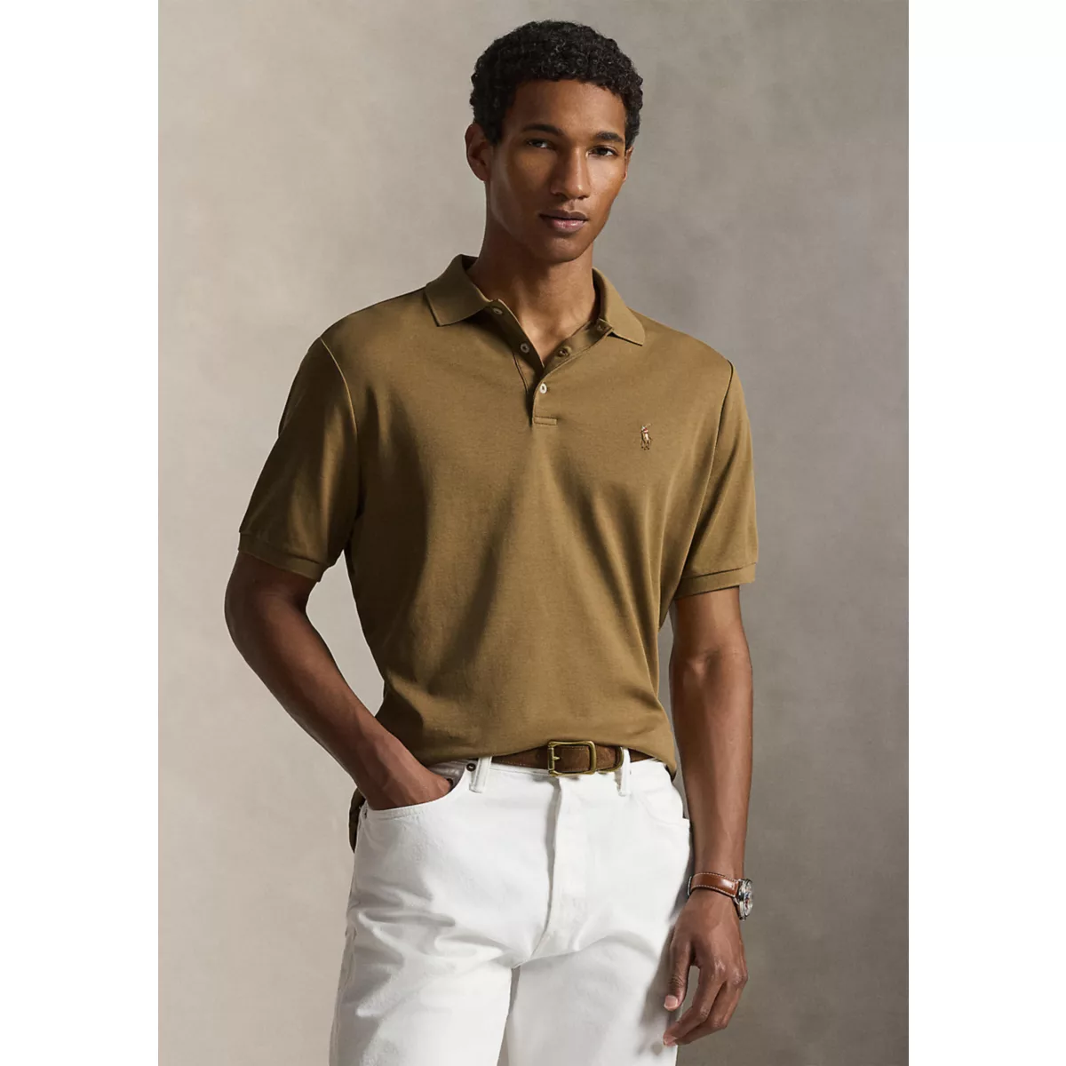 Classic Fit Soft Cotton Polo Shirt - 1