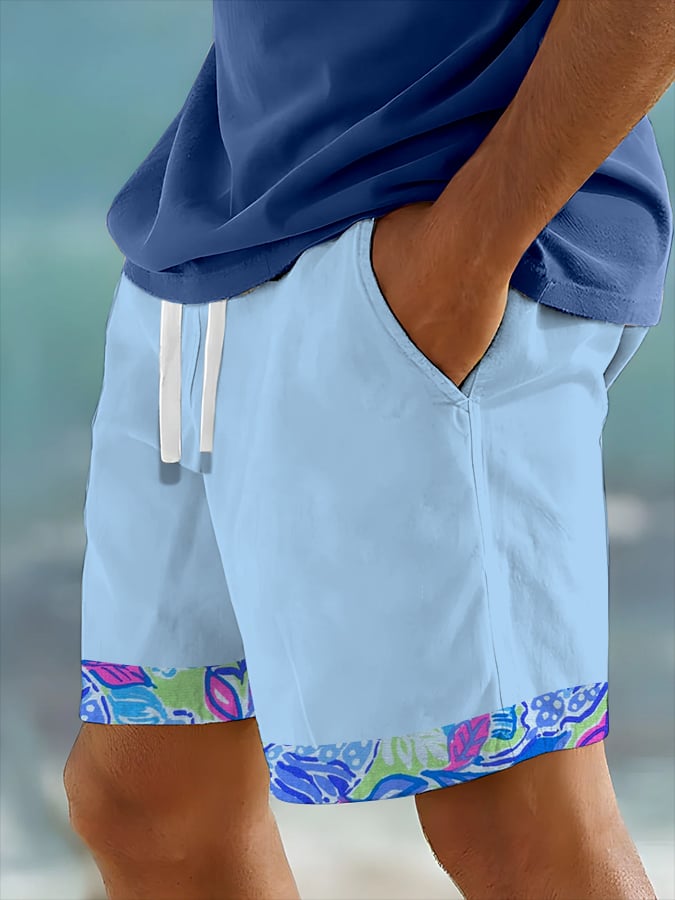 Shorts Hawaiian estampado Resort (With Pockets) para hombre