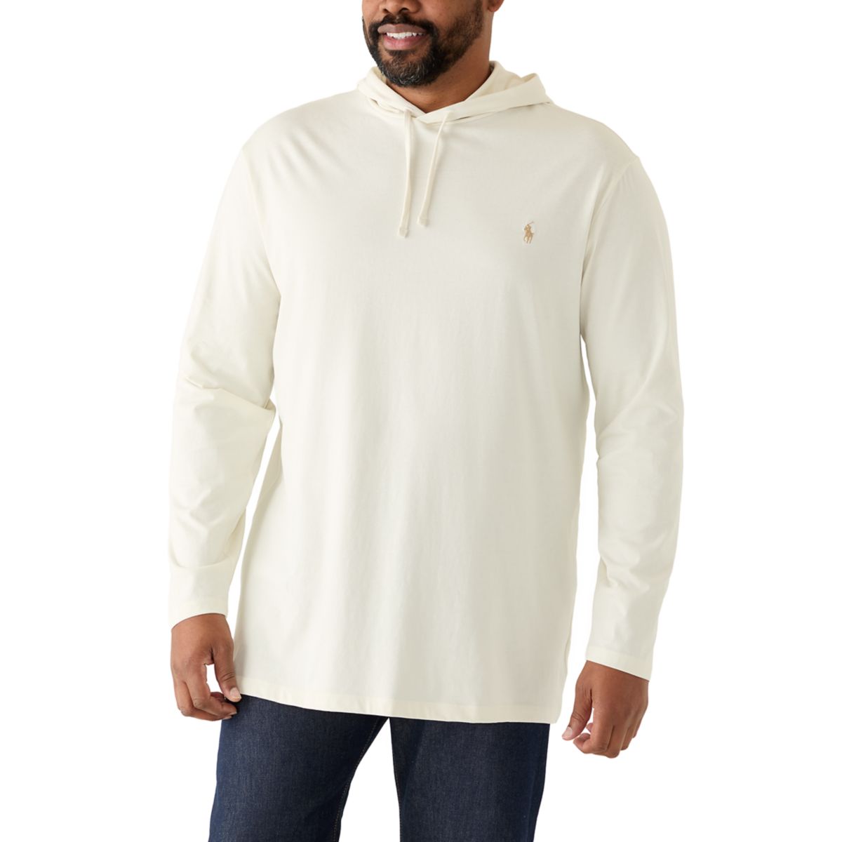 Big & Tall Jersey Hooded T-Shirt - 6
