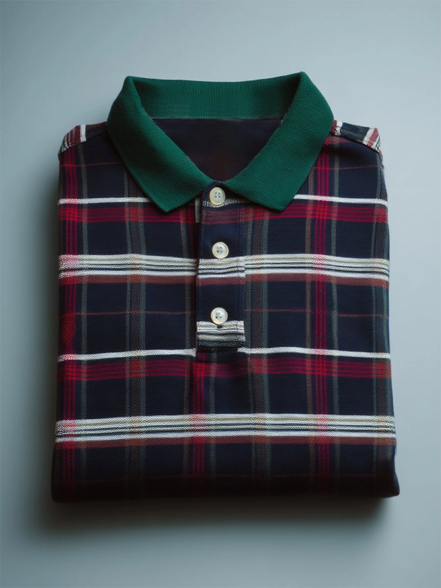 Camisa polo ejecutivo casual Button de manga corta para hombre