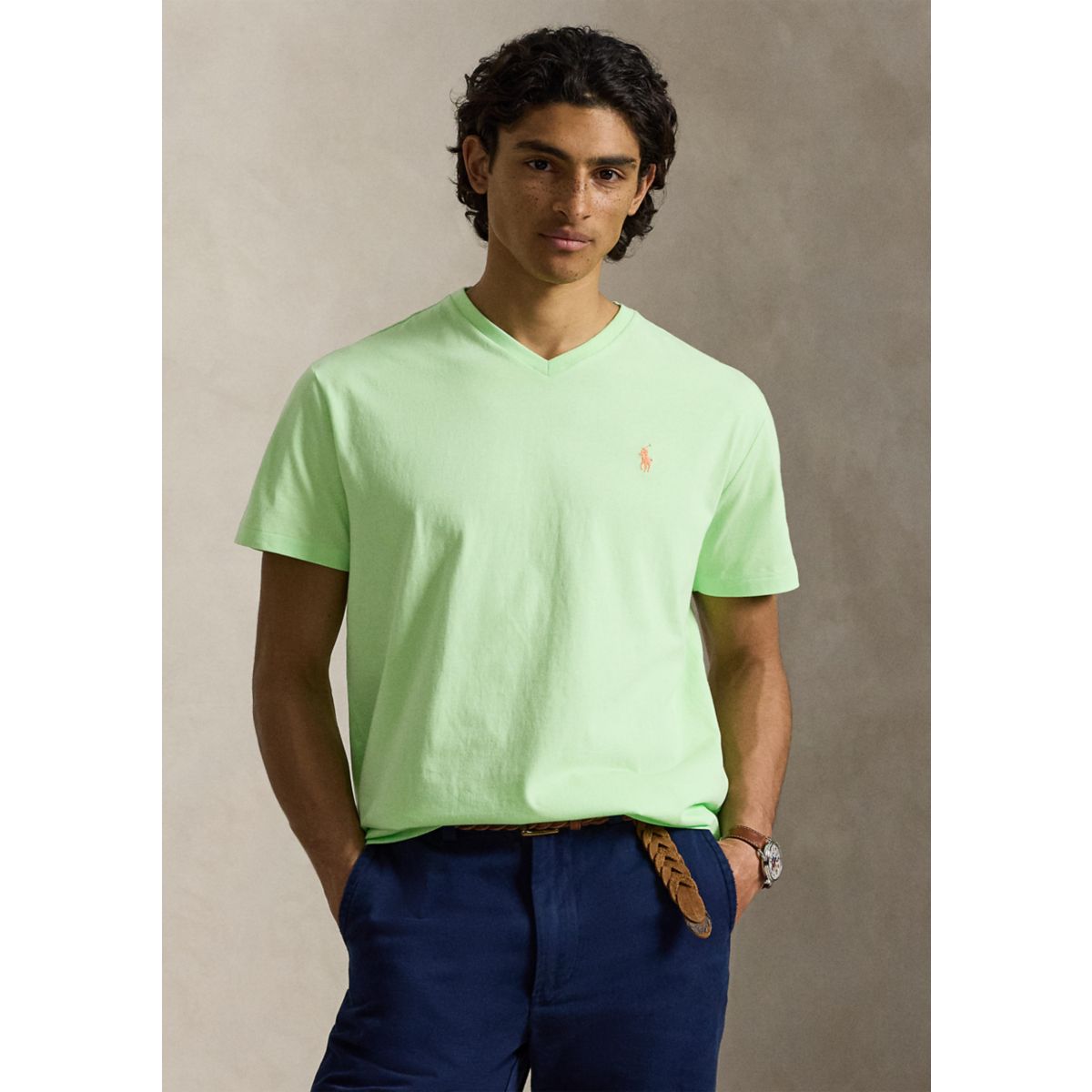 Classic Fit Jersey V-Neck T-Shirt - 11