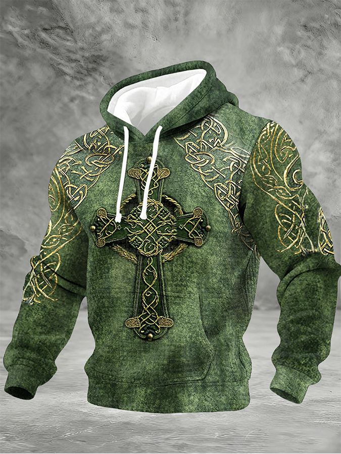 Sudadera casual estampado Hooded para hombre