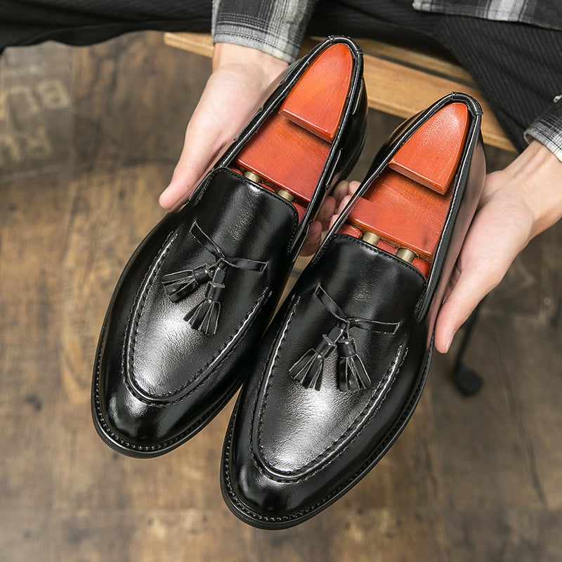 Mocasines de moda Male Comfortable Tassel clásico casual para hombre