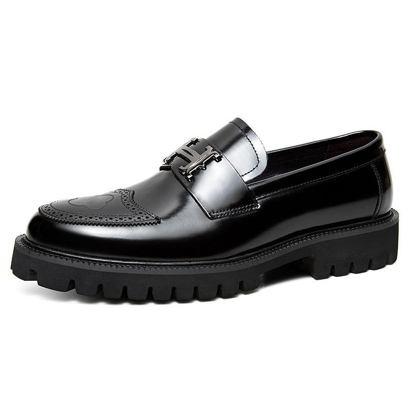 Zapatos ejecutivo casual cuero para hombre