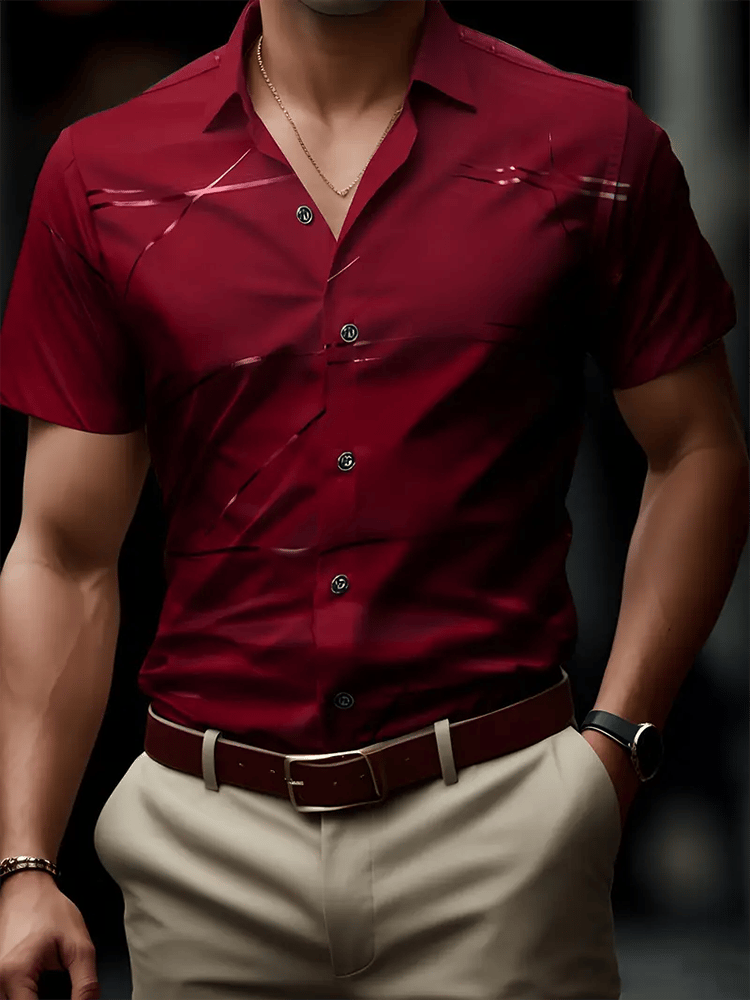 Camisa ejecutivo de manga corta para hombre