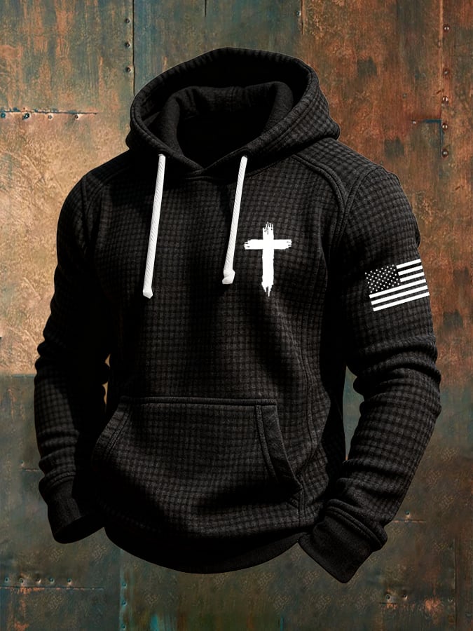 Sudadera casual Faith Checkered jacquard para hombre
