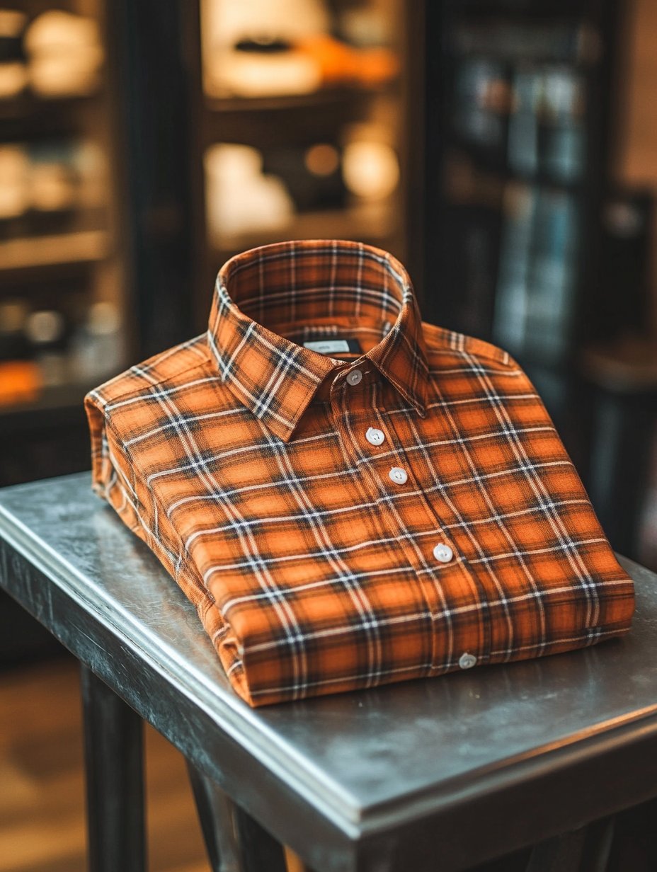 Camisa de lujo Romantic Contrast Color estampado de manga larga para hombre