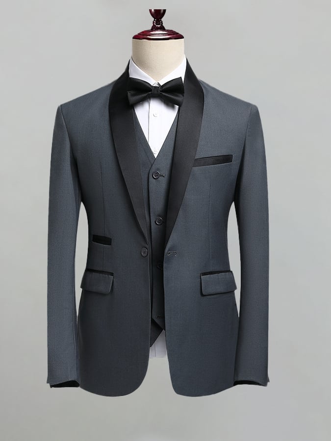 Casual Light ejecutivo Three-Piece Suit Set para hombre