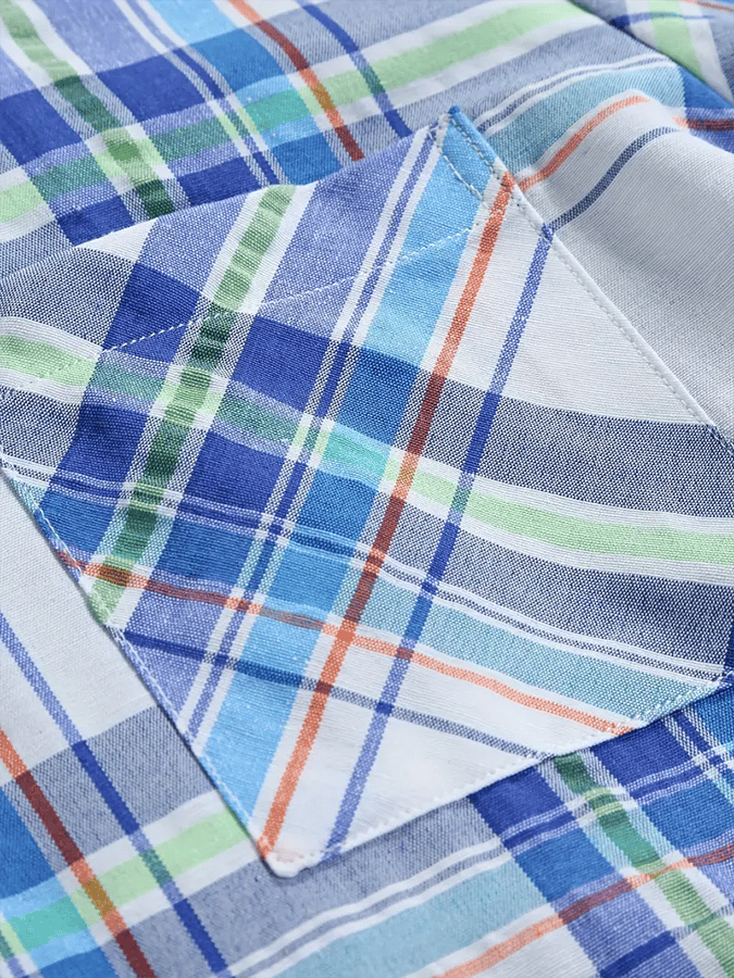 Camisa a cuadros ejecutivo casual para hombre
