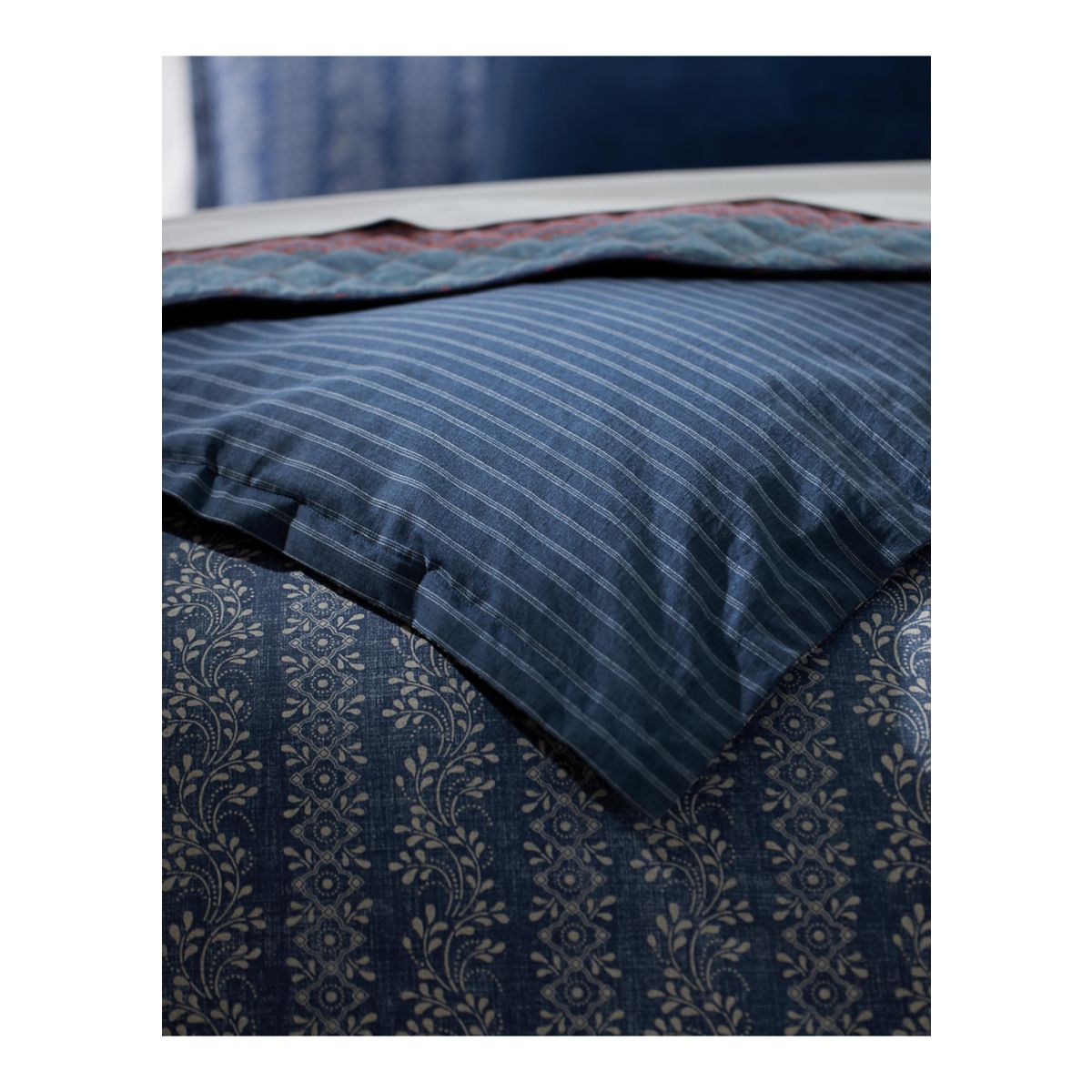Gena Soft Cotton Reversible Comforter Set - 3