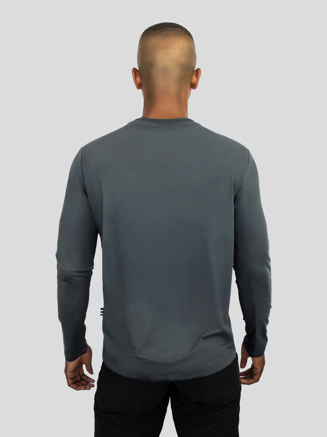 StaySmooth de manga larga Curve Hem Tee: de corte entallado