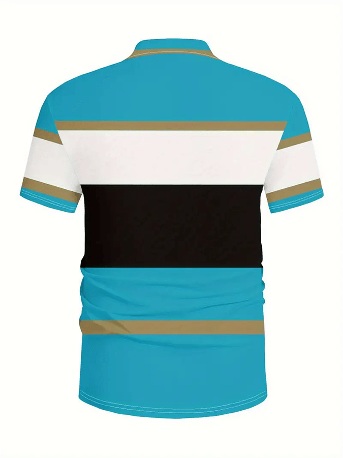 Camisa polo Golf casual estampado casual para hombre