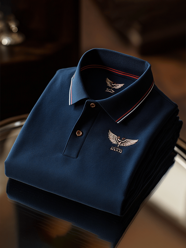 Camisa polo ejecutivo casual Button de manga corta para hombre