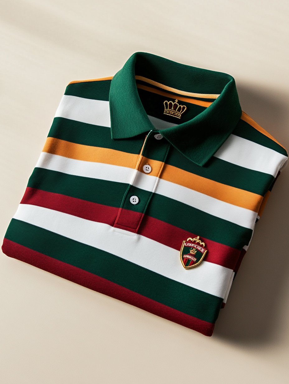 Camisa polo ejecutivo casual Artistic Button de manga corta para hombre