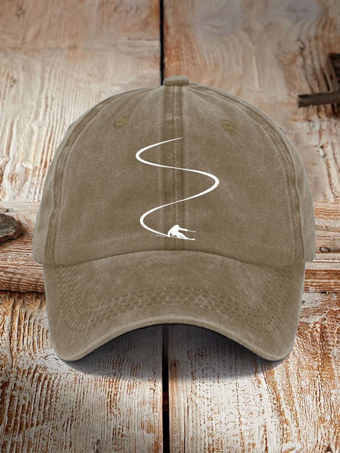 Ski enthusiasts estampado hat