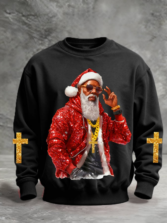 Sudadera Christmas estampado Pullover para hombre