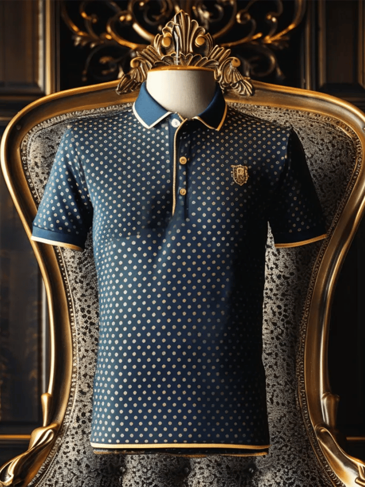 Camisa polo ejecutivo casual Button de manga corta para hombre