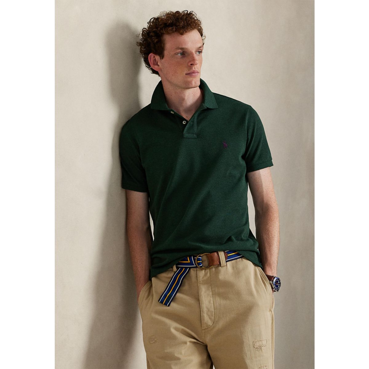 Classic Fit Mesh Polo Shirt - 2