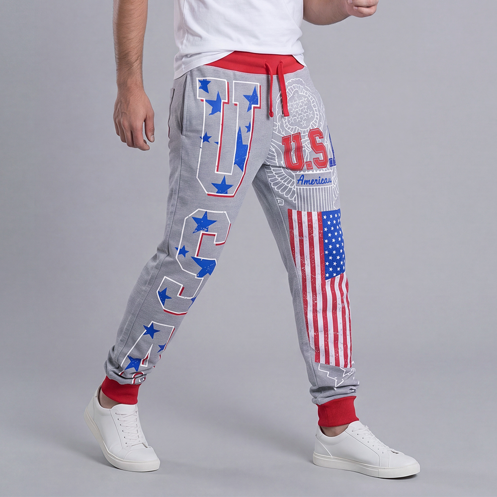 Pantalón casual Athletic with Letter estampado para hombre