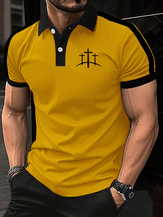Camisa polo Faith estampado para hombre