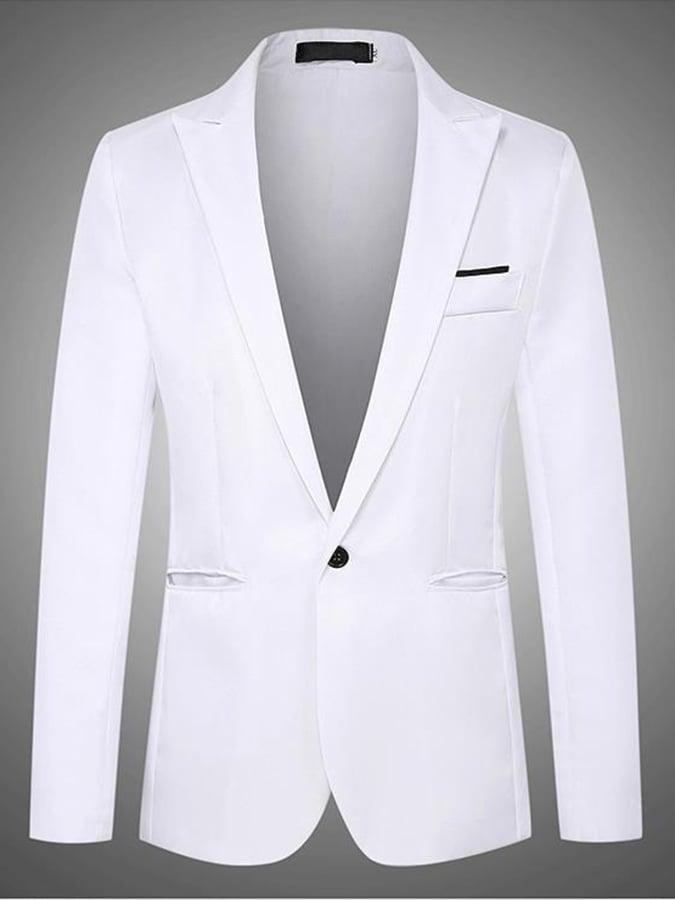 Saco formal Single-Button de corte entallado para hombre