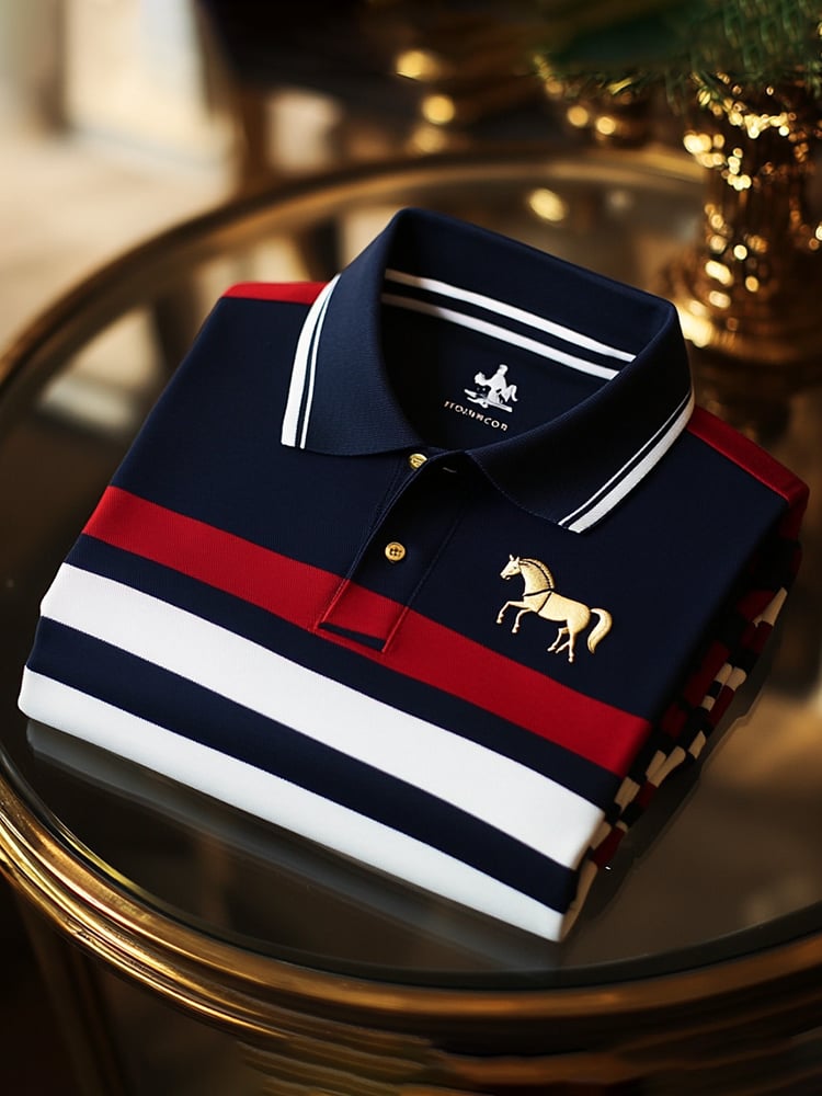 Camisa polo ejecutivo casual Button de manga corta para hombre