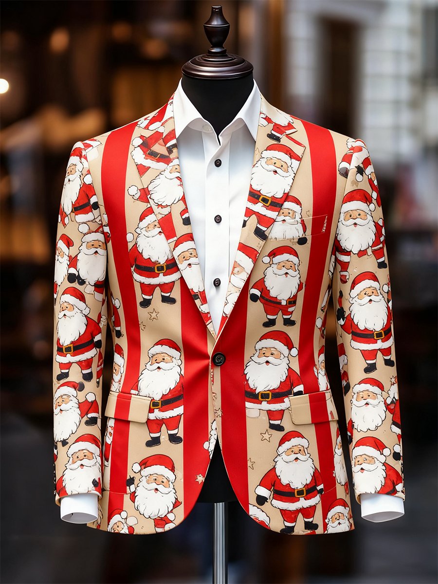 Ejecutivo casual Christmas Suit Outerwear para hombre