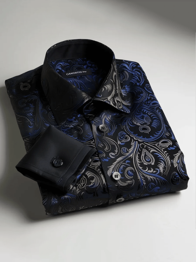 Camisa de lujo Gorgeous de manga larga para hombre