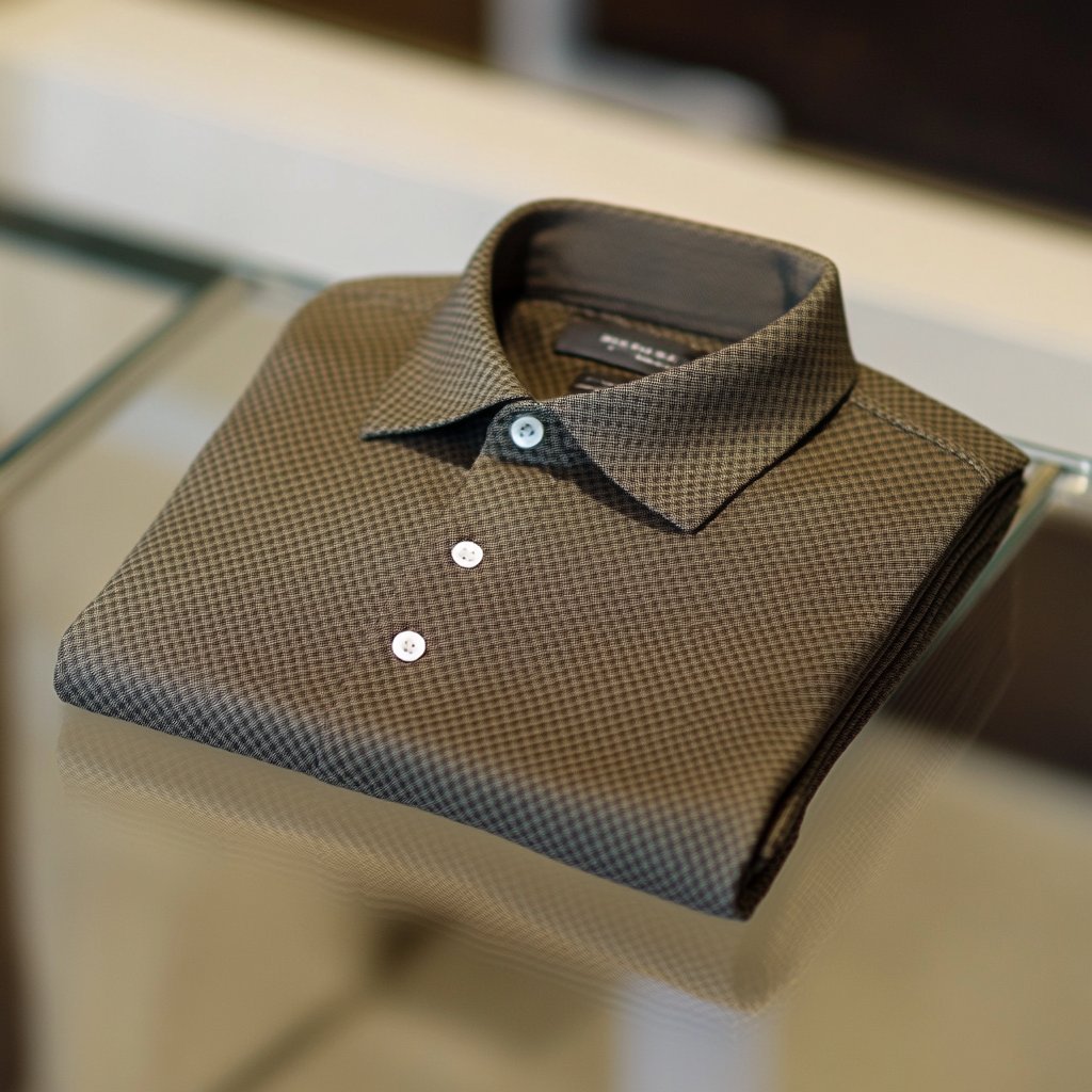 Camisa polo ejecutivo casual Button de manga corta para hombre