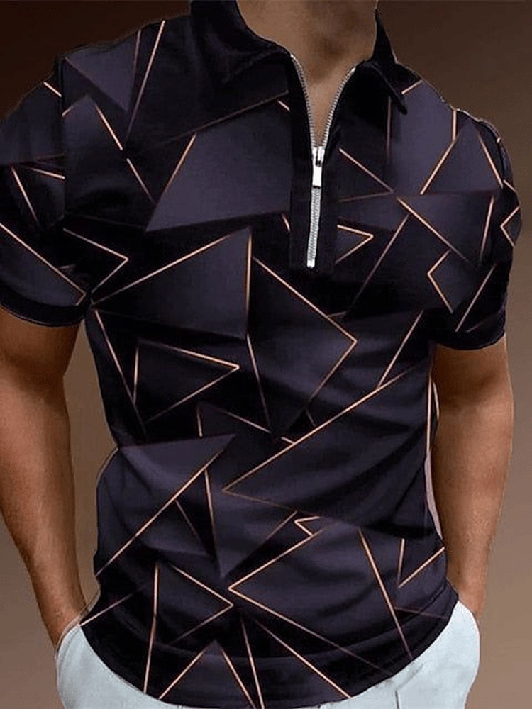 Casual cierre Polo para hombre