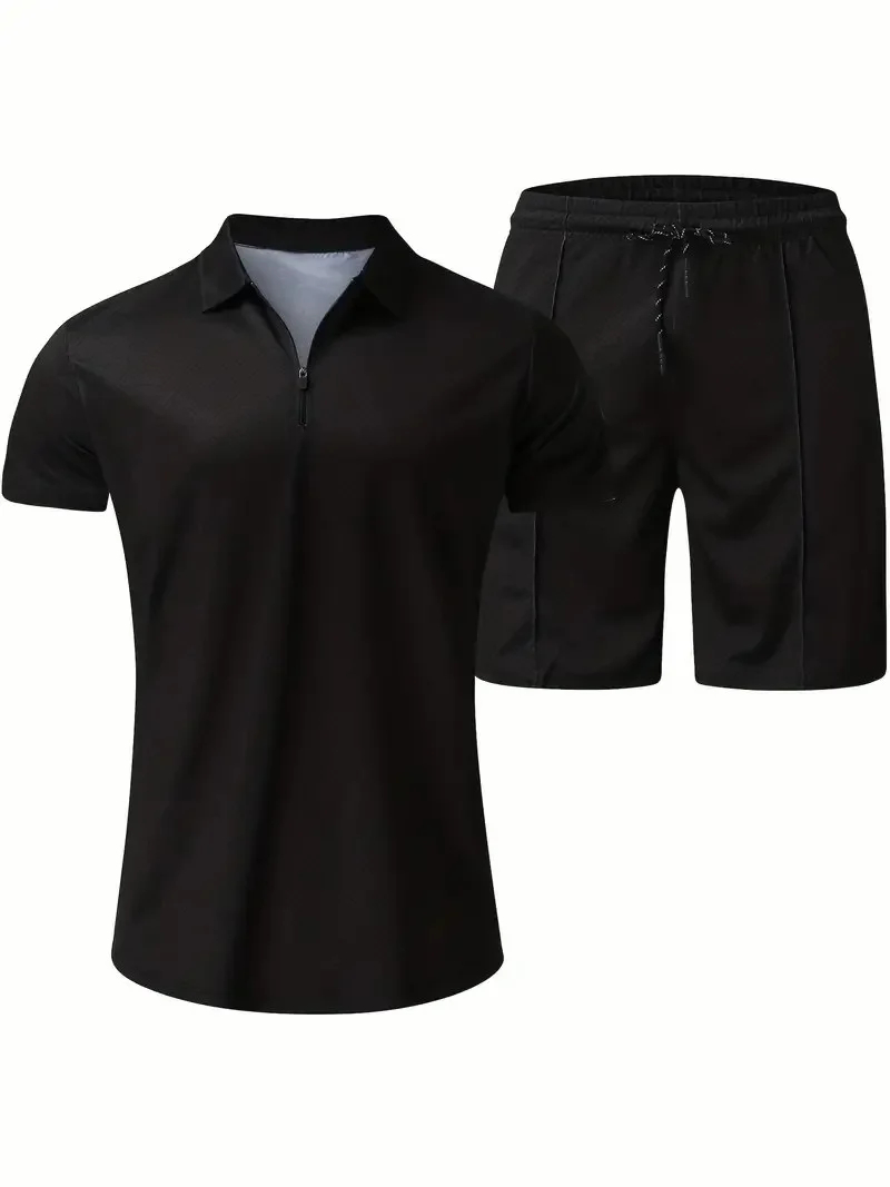Camisa polo Suitmens para uso diario casual Collar Zipper Set 216 para hombre