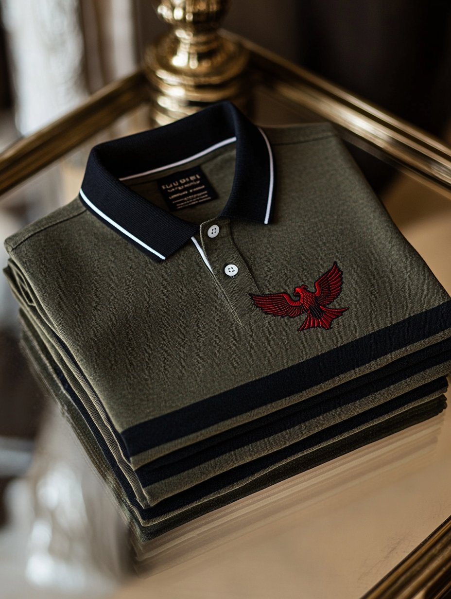 Camisa polo casual ejecutivo Button de manga larga para hombre