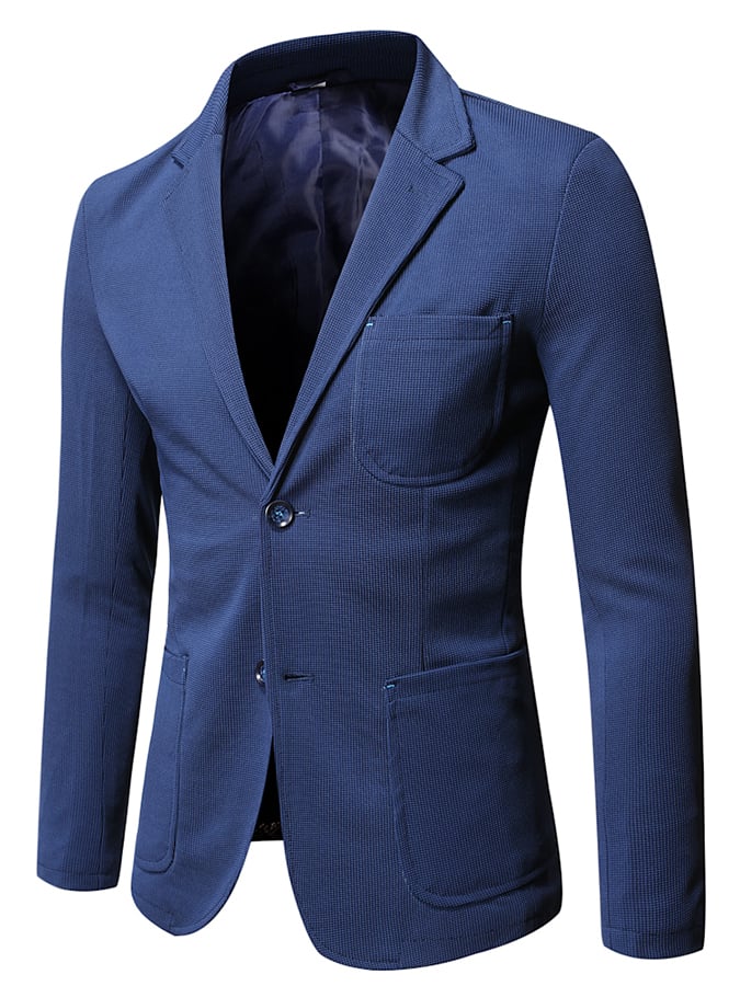 Saco casual de moda Two Button Waffle para hombre