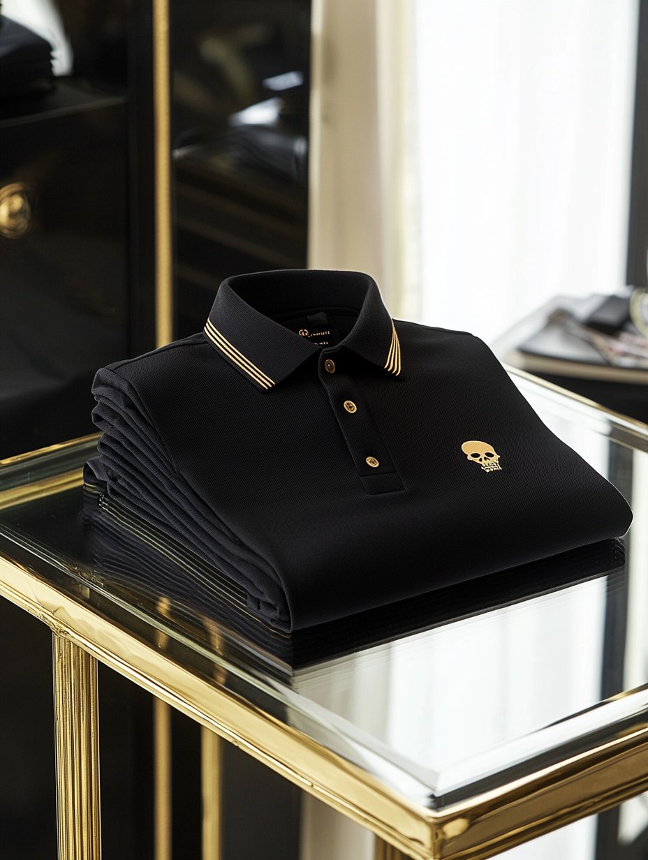 Camisa polo ejecutivo casual Button de manga corta para hombre