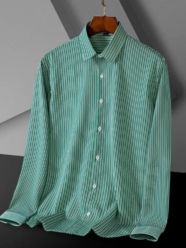 Camisa a cuadros ejecutivo de manga larga para hombre