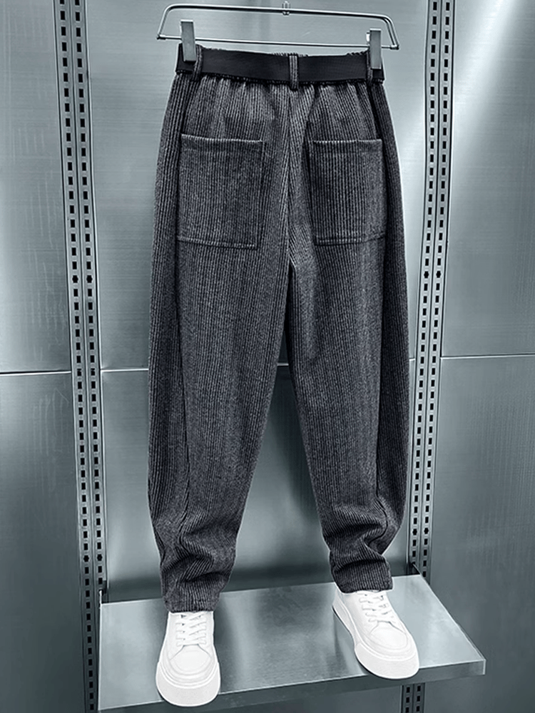 Pantalón polar casual para hombre